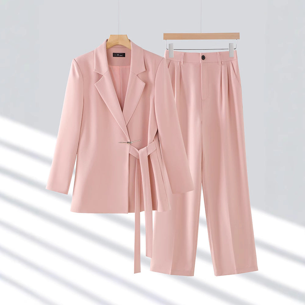 | Women's Tailored Suit Set, Long Blazer