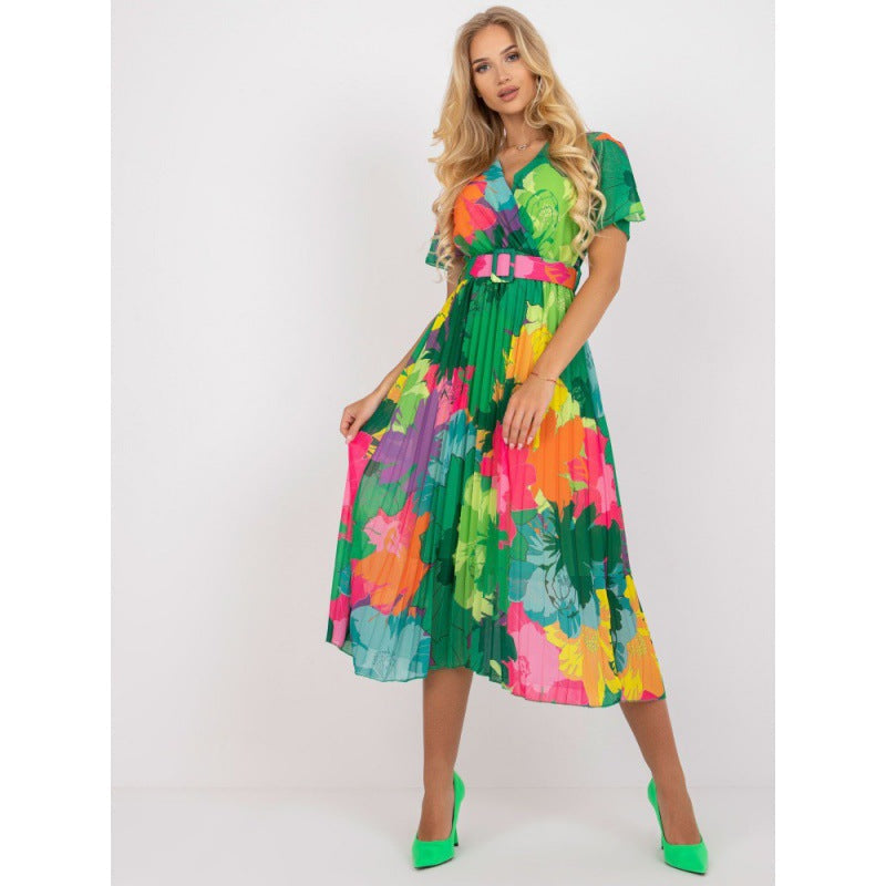 Sofía Statement Women's Floral Wrap Maxi Dress Evening Wear Edit