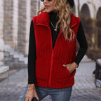 Striped Plush Casual Jacket