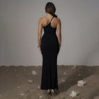 One Shoulder Backless Dress
