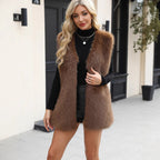 Faux Fur Plush Vest