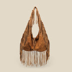 Tassel Large Tote Crescent Trendy One Shoulder Women Bag