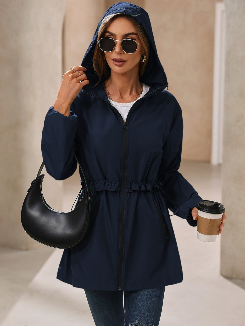 Rainproof Hooded Jacket