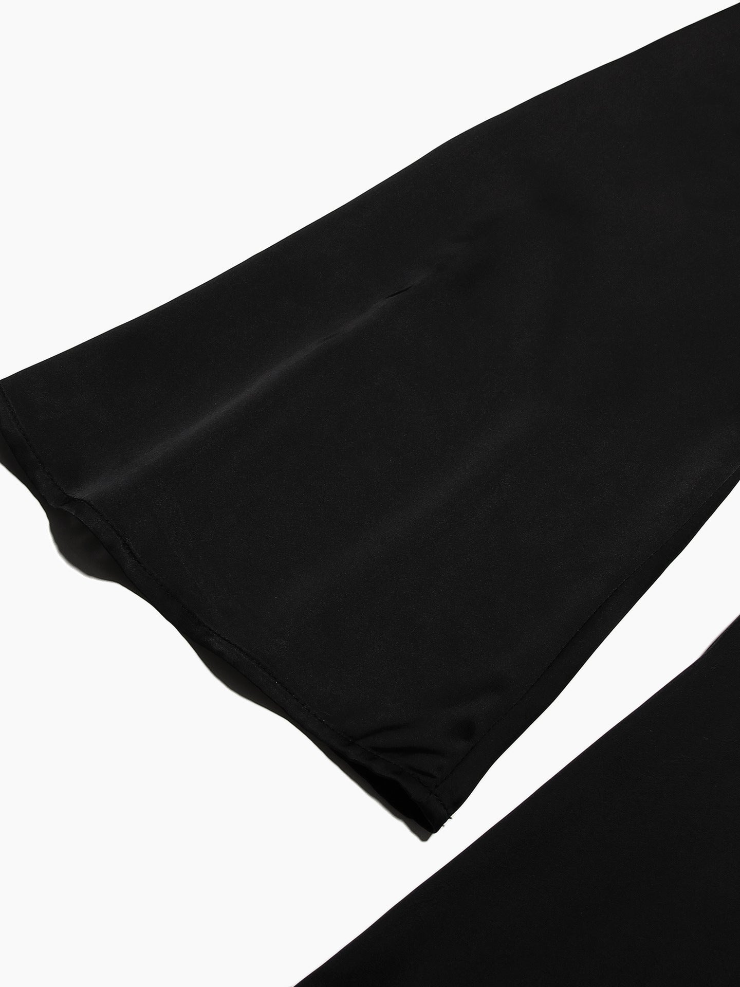 Black Cowl Neck Bell Sleeve Tie Waist Bodycon Maxi Dress
