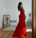 Alicia Aesthetic Dress with Ruffles Premium Wardrobe Essential