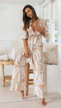 Day to Night 3/4 Sleeves Jumpsuit