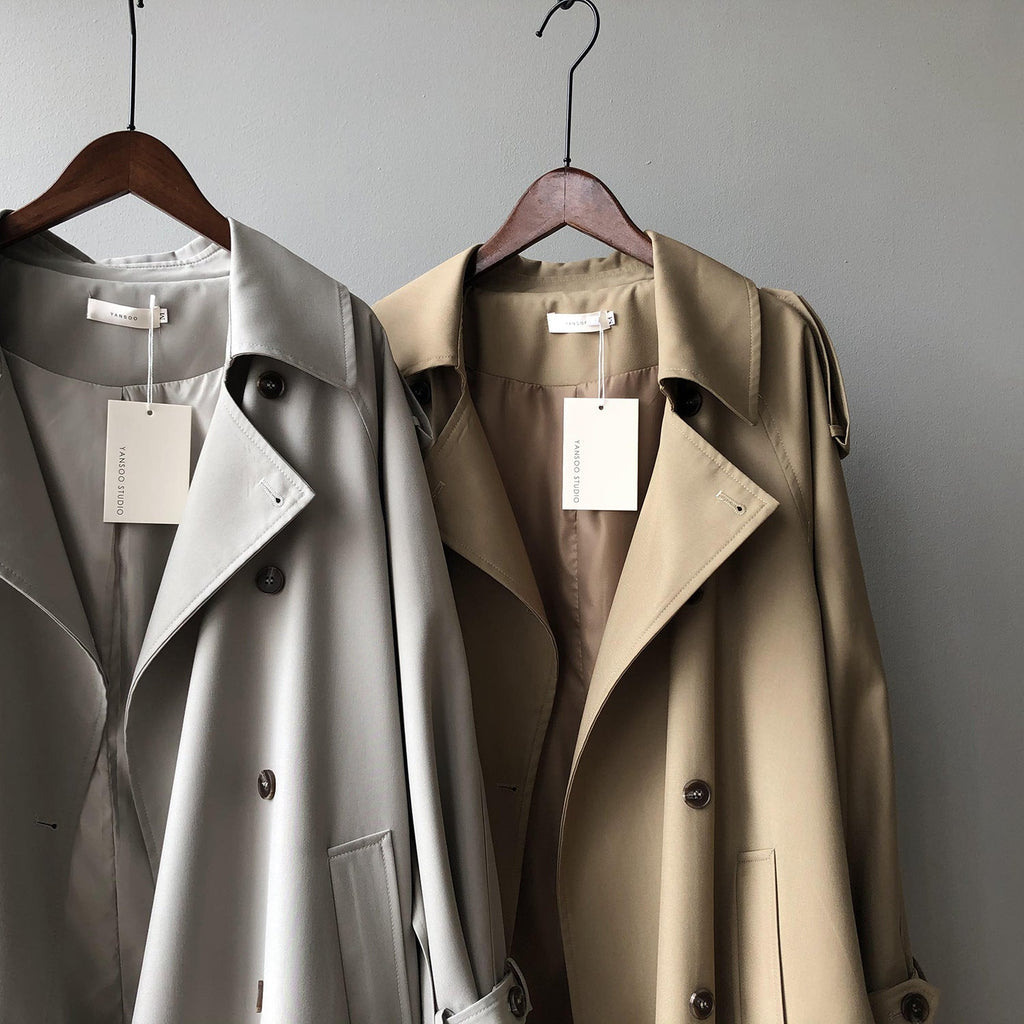 Elegant Loose-Fit Trench Coat