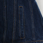 Denim Splicing Slim Blazer