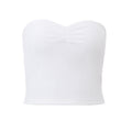 Fashionable French Sweet Sexy Two Piece Suit Summer Women Off Shoulder Tube Top Skirt No Belt