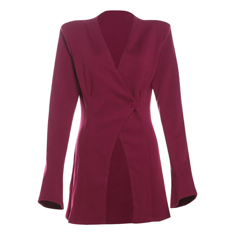 High End Designer Elegant Slim Fit Solid Blazer