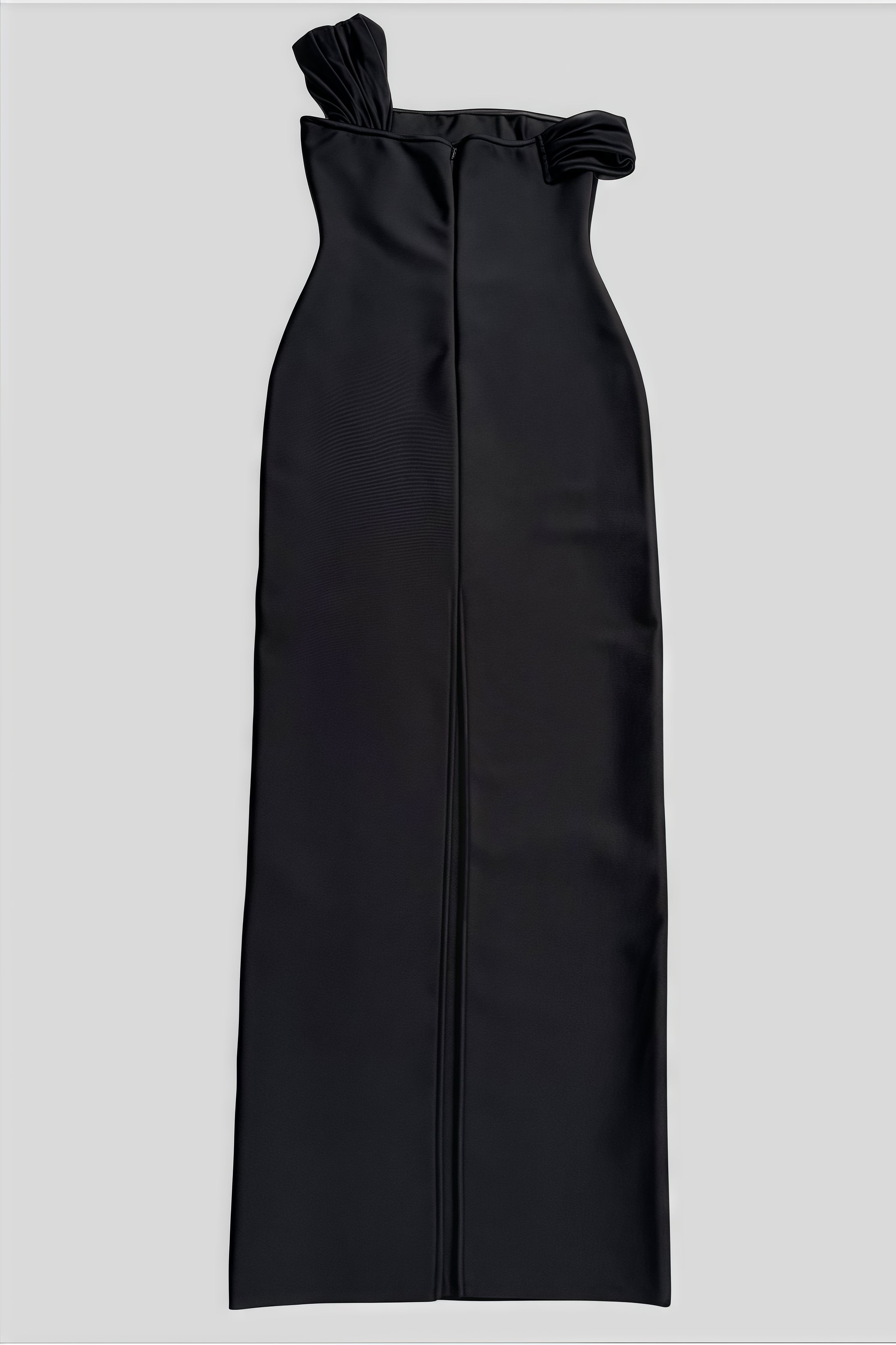 Rylihd One-Shoulder Mesh Rhinestones Maxi Dress