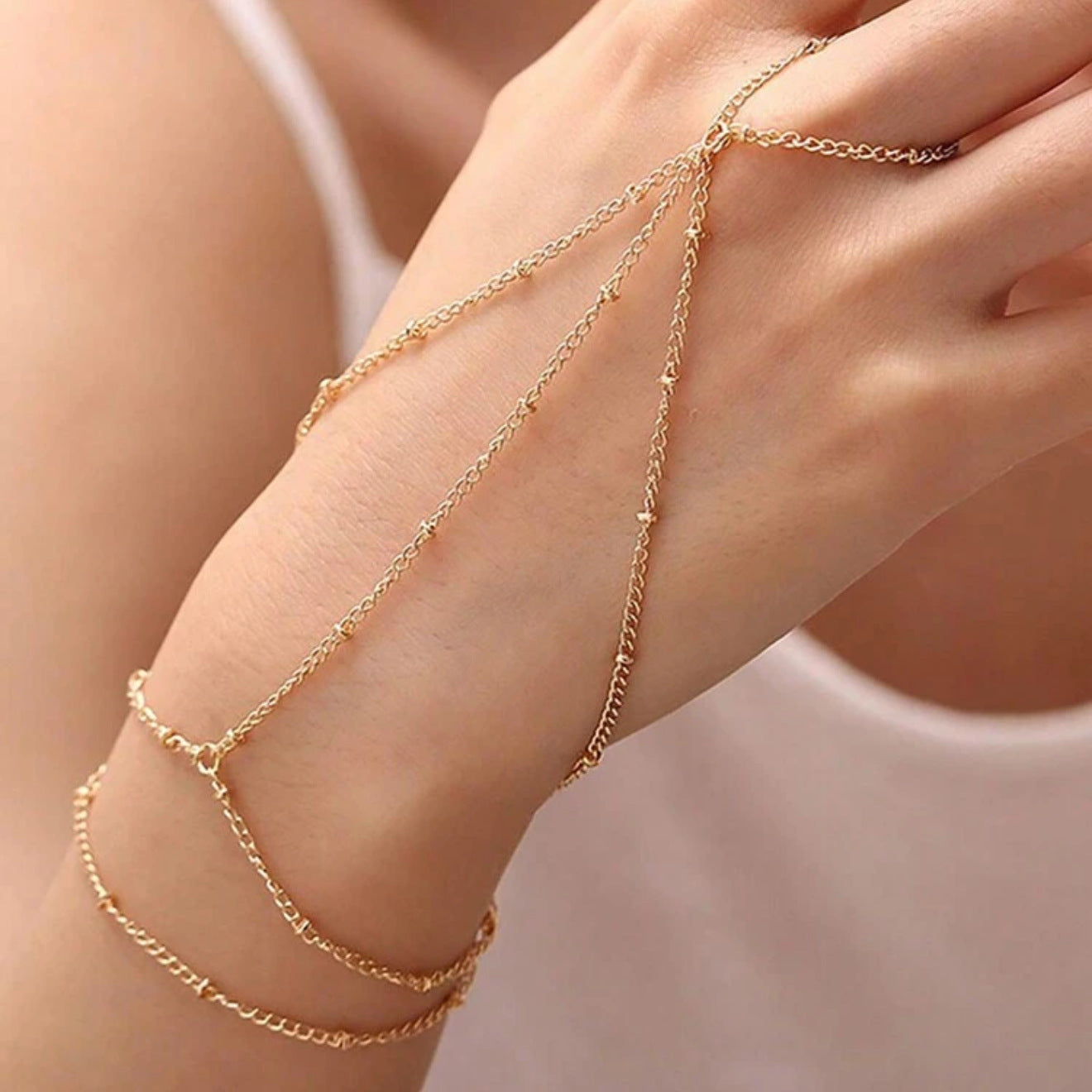 Minimalist Bohemian Adjustable Finger Bracelet