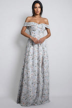 Desiree Floral Off Shoulder Maxi Dress