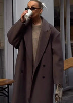 Victoria - Double-Breasted Wool Overcoat