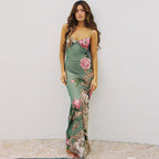 Julissa Slim Fit Printing Slip Dress Women