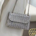 Chantal Clutch Bag with Diamond Detail