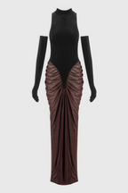 Faithan High Neck Sleeveless Maxi Dress