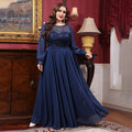 Cocktail Evening Dress Long Elegant Lady Elegant Plus Size