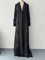Hollow Out Casual Trench Coat