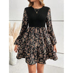 Rita Effortless Women's Floral Dress with Ruffle Hem Elevated Occasion Wear