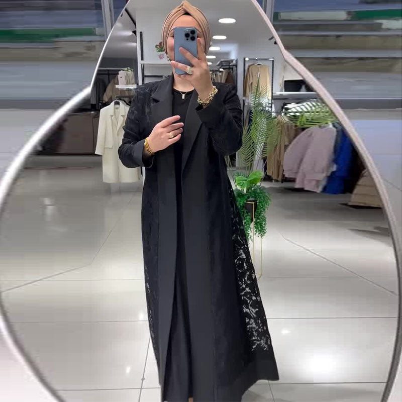 Hollow Out Casual Trench Coat