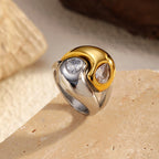 Titanium Steel Seamless Band Ring