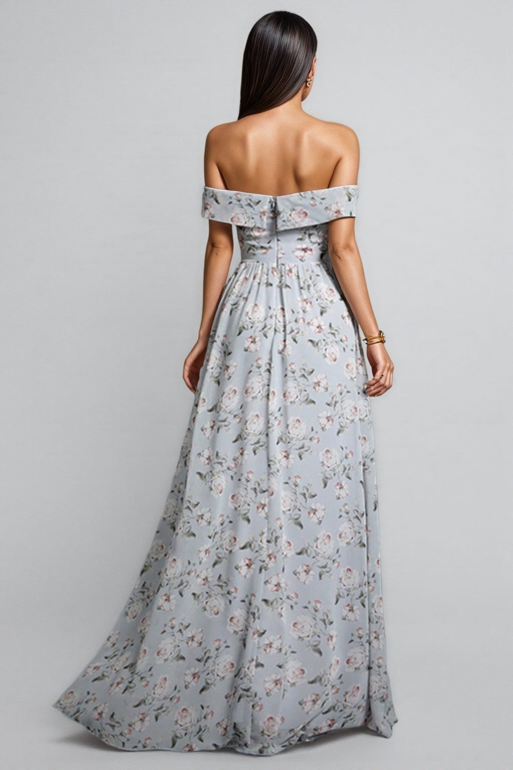Desiree Floral Off Shoulder Maxi Dress