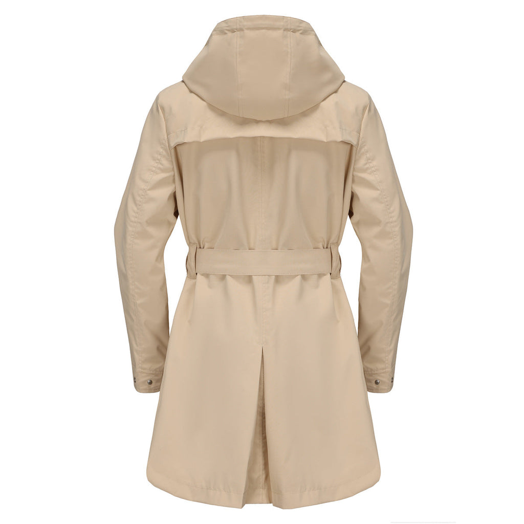 Hooded Waterproof Loose Trench Coat