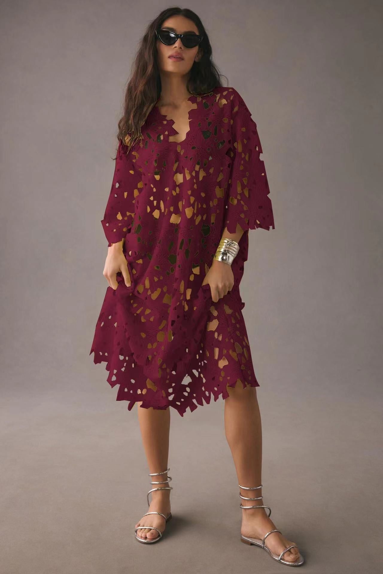 Casual Loose Fit Beach Dress