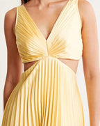 | Pleated Dress with Neckline