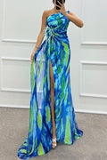 Printed Wedding Guest Dress