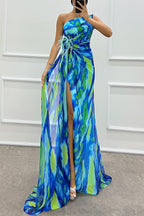 Printed Wedding Guest Dress