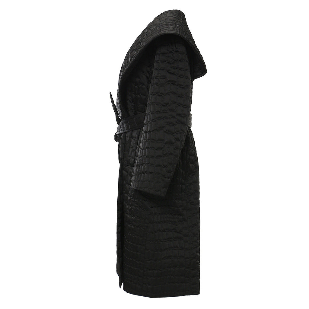 Quilted Cotton Cloak Coat