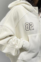 Street oversize style embroidered hoodie