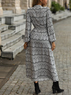 DressBetty - Bohemian Print Long Sleeve Dress