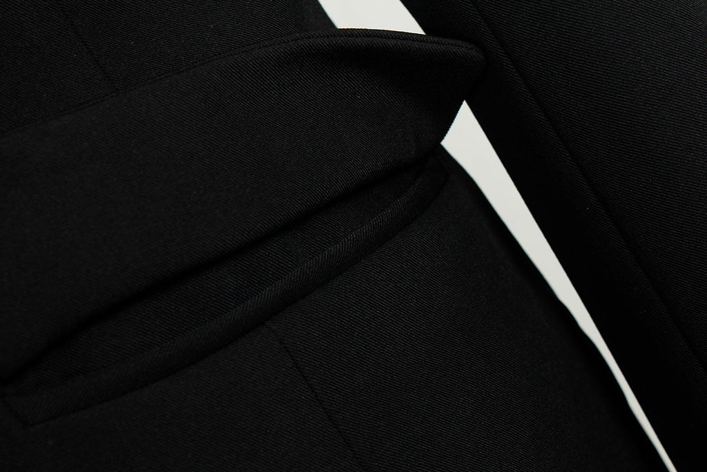 Backless Diamond Chain Blazer