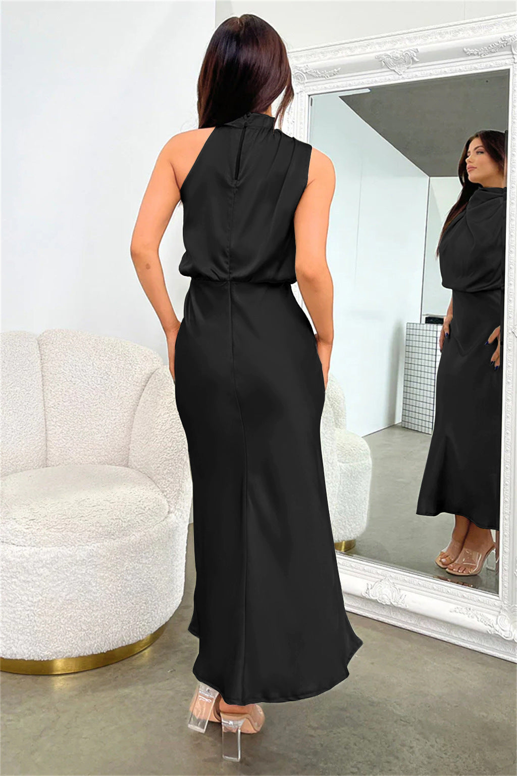 Isabella Boutique Maxi Dress with High Neck Collection