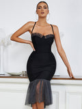 Strappy Gauze Ball Dress