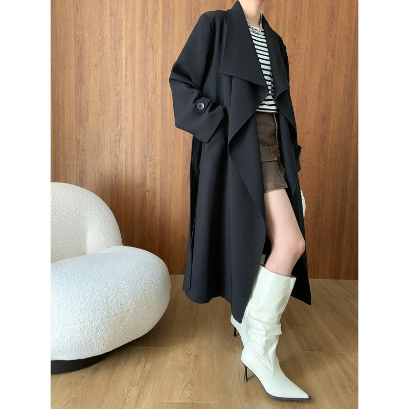 Trench Coat Long Autumn Winter
