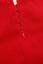 Glamorous Solid Sweetheart Summer Chiffon Mini Sundress - Red