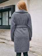 Woolen Plush Trench Coat Jacket