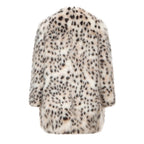 Faux Fur Tigercat Loose Trench Coat