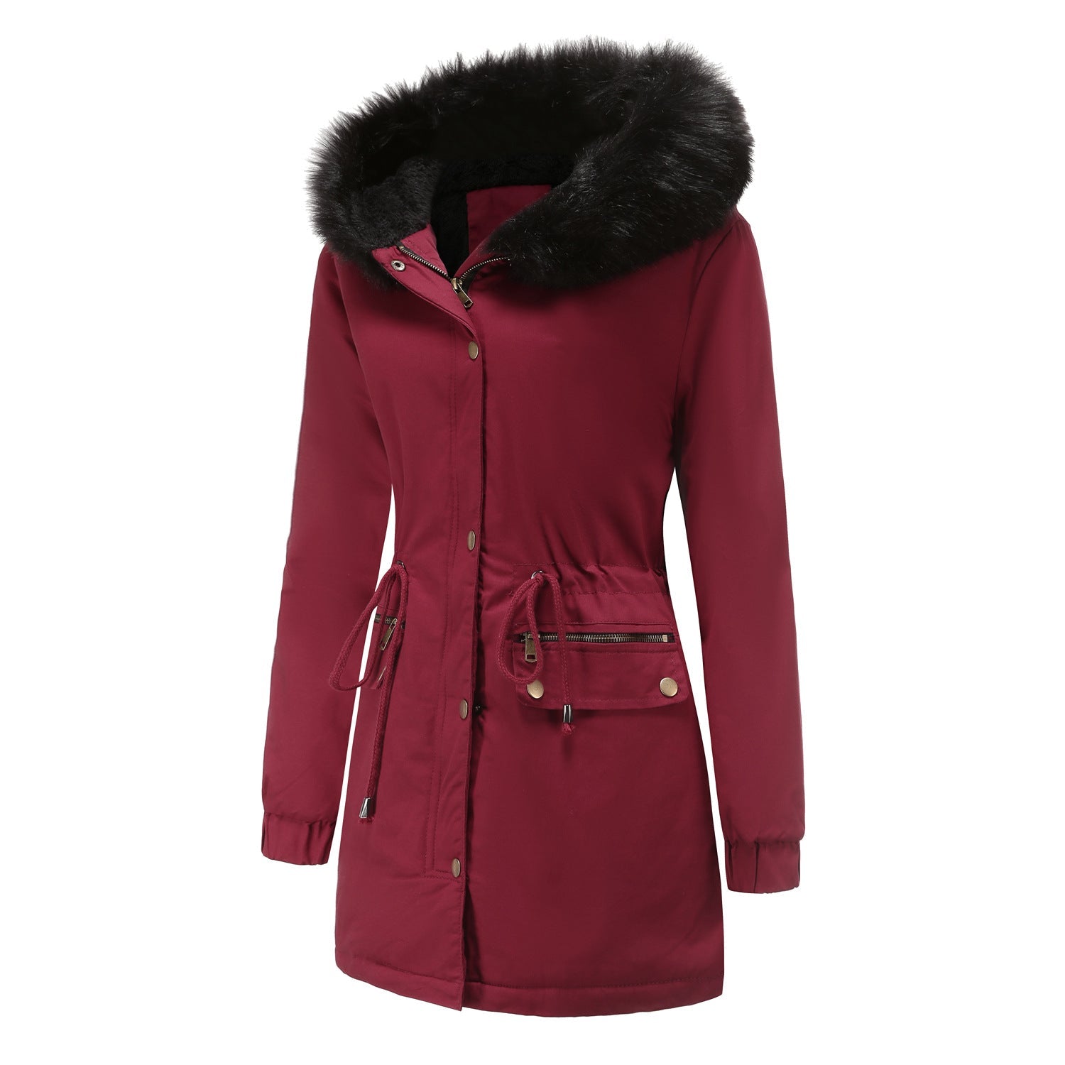 Fleece Lined Hooded Parka Jacket