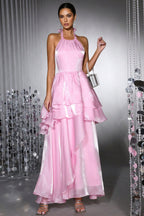 Reem Pink Ruffled Maxi Dress
