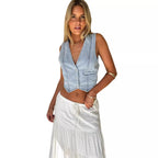 Tume Casual Denim Vest