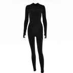 Sexy Tight Zip up Jumpsuit