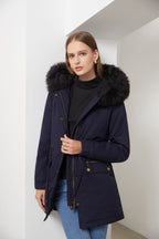 Fleece Lined Hooded Parka Jacket