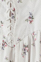 Zinnia Floral Print Stretch Cotton Halter Neck Midi Dress