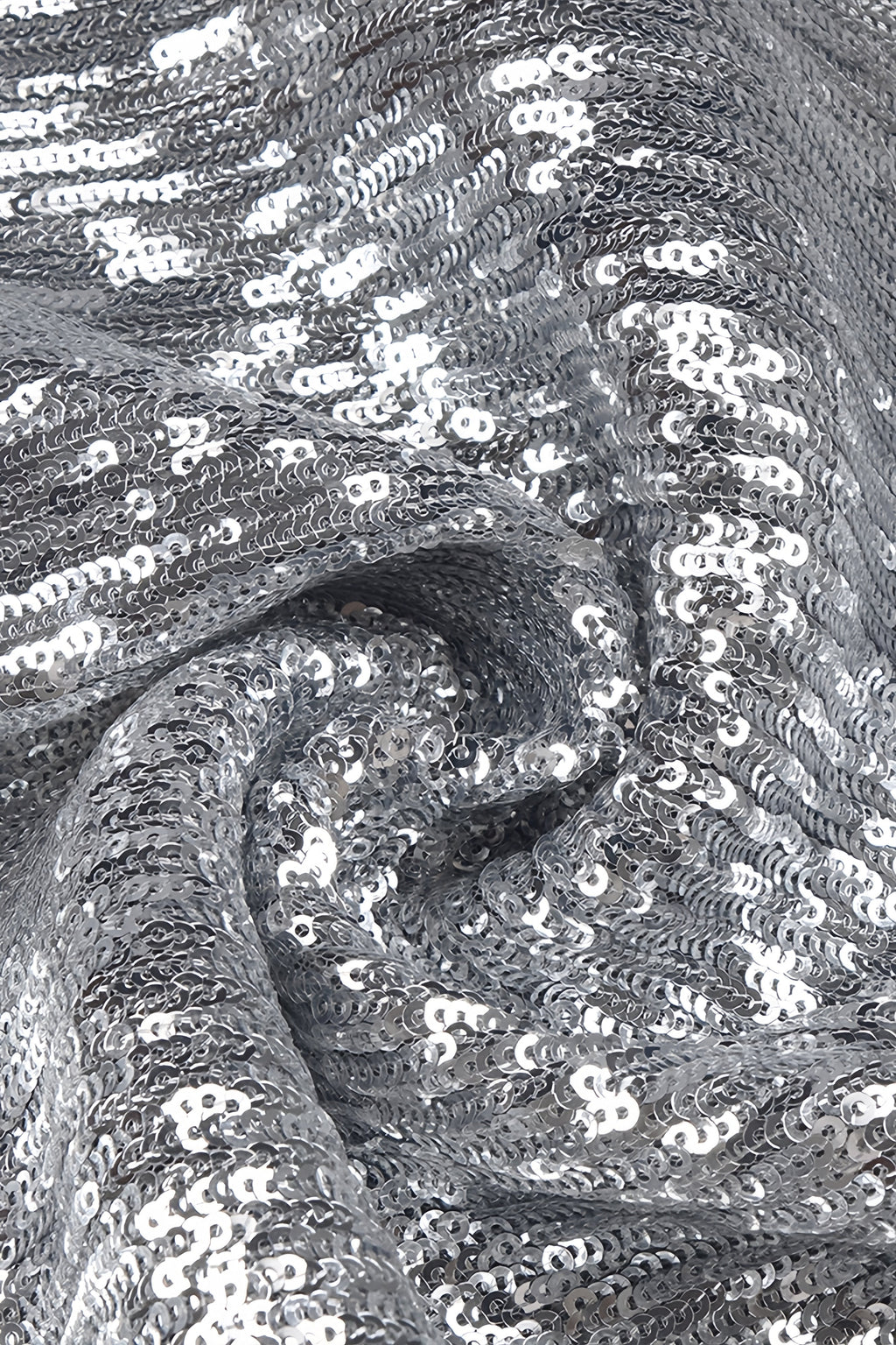 Soraya Silver Sequin 3D Floral Maxi Dress