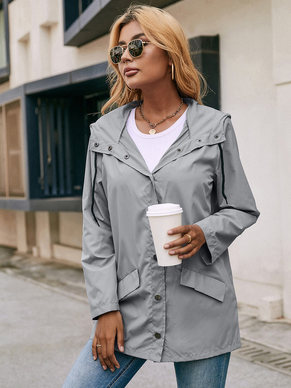 Waterproof Hooded Raincoat